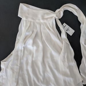 NWT Express Ivory Halter Tie Top S
